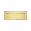 Heritage Brass Letterplate 14" x 4 1/2" Polished Brass finish