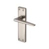 Heritage Brass Door Handle Lever Latch Kendal Design Satin Nickel finish