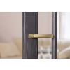 Forme Crystal Lever Door Handle on Concealed Square Rose - Yester Bronze