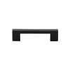 Heritage Brass Cabinet Pull Metro Design 96mm CTC Matt Black Finish