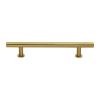 Heritage Brass Cabinet Pull T-Bar Design with 16mm Rose 203mm CTC Satin Brass Finish