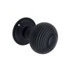 Beehive Large 60mm Mortice Door Knob Matt Black