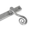 Pewter Monkeytail Slimline Lever Espag. Latch Set - LH