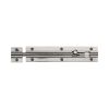 Heritage Brass Door Bolt Straight 6" x 1.25" Polished Nickel finish