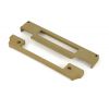 Satin Brass ½" Rebate Kit for Euro Sash Lock