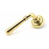 Aged Brass Newbury Lever on Rose Set (Art Deco) - U