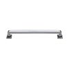 Heritage Brass Door Pull Handle Square Vintage Design 338mm Polished Chrome Finish