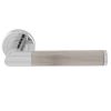 Serozzetta Trend Lines Lever On Rose Polish Chrome /  Duel Finish - Polished Chrome Satin Nickel