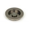 Pewter 75mm Plain Round Pull - Privacy Set