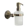 Cambridge Soap Dispenser. Wall Mounted with Frosted Glass and high quality STS pump. Matt Antique finish