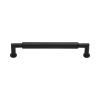 Heritage Brass Cabinet Pull Bauhaus Round Design 152mm CTC Matt Black Finish