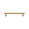 Heritage Brass Cabinet Pull Step Design with 16mm Rose 128mm CTC Satin Brass finish