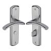 Heritage Brass Door Handle for Bathroom Centaur Design Apollo finish