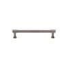 Heritage Brass Cabinet Pull Phoenix Design with 16mm Rose 96mm CTC Satin Nickel finish