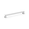 Alexander & Wilks - Jesper Square Cabinet Pull Handle - Polished Chrome - Centres 224mm