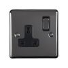 Eurolite Enhance Decorative 1 Gang Socket Black Nickel