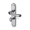 Sorrento Door Handle for Bathroom Donna Design Polished Chrome finish