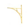 Polished Brass Tyne Shelf Bracket (314mm x 250mm)