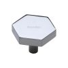 Heritage Brass Cabinet Knob Hexagon Design 38mm Polished Chrome finish