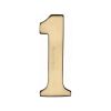 Heritage Brass Numeral 1 Self Adhesive 51mm (2") Polished Brass finish