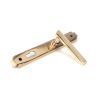 Polished Bronze Art Deco Slimline Lever Espag. Lock Set