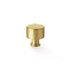 Alexander & Wilks - Leila Hammered Cupboard Knob - Satin Brass - 30mm