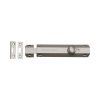 Heritage Brass Door Bolt Flat 6" Satin Nickel finish