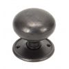 Aged Bronze 57mm Mushroom Mortice/Rim Knob Set