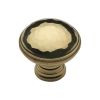 Heritage Brass Cabinet Knob Hand Beaten Design 32mm Polished Brass finish