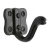 The Tudor Single Coat Hook Black Iron