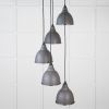 Smooth Nickel Brindley Cluster Pendant in Bluff