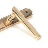 Polished Bronze Art Deco Slimline Lever Espag. Lock Set