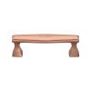 Heritage Brass Cabinet Pull Deco Design 96mm CTC Satin Rose Gold Finish