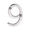 Heritage Brass Numeral 9 Face Fix 51mm (2") Polished Chrome finish