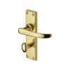 Project Hardware Door Handle for Bathroom Avon Design Polished Brass finish