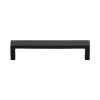 Heritage Brass Cabinet Pull Wide Metro Design 128mm CTC Matt Black Finish