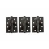 Atlantic Ball Bearing Hinges Grade 13 Fire Rated 4" x 3" x 3mm - Black Nickel (Set of 3)