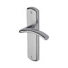 Heritage Brass Door Handle Lever Latch Centaur Design Apollo finish