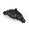 Black 4" Flower Drawer Pull