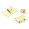 Polished Brass 4" x 3" x 5"  Parliament Hinge (pair) ss