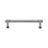 Heritage Brass Cabinet Pull Phoenix Design with 16mm Rose 160mm CTC Polished Chrome finish