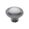 Heritage Brass Cabinet Knob Victorian Oval Design 32mm Satin Chrome finish