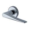 Sorrento Door Handle Lever Latch on Round Rose Amalfi Design Polished Chrome finish