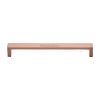 Heritage Brass Cabinet Pull Wide Metro Design 192mm CTC Satin Rose Gold Finish