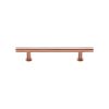 Heritage Brass Cabinet Pull T-Bar Design with 16mm Rose 128mm CTC Satin Rose Gold Finish