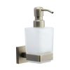 Chelsea Soap Dispenser. Wall Mounted with Frosted Glass and high quality STS pump. Matt Antique finish