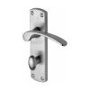 Sorrento Door Handle for Bathroom Luca Design Satin Chrome finish