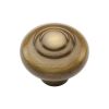 Heritage Brass Cabinet Knob Round Bead Design 32mm Antique Brass finish