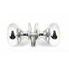 Polished Chrome Mushroom Mortice/Rim Knob Set