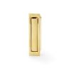 Alexander & Wilks - Square Sliding Door Edge Pull - Satin Brass PVD